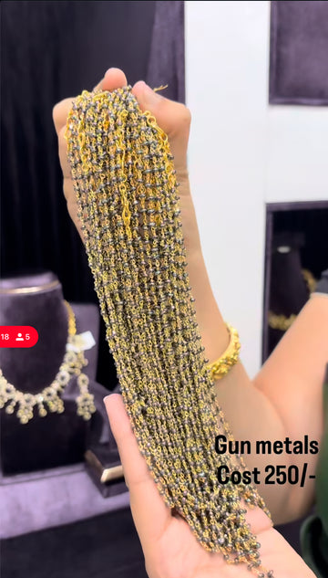 Gun metals 1 line 18’inches