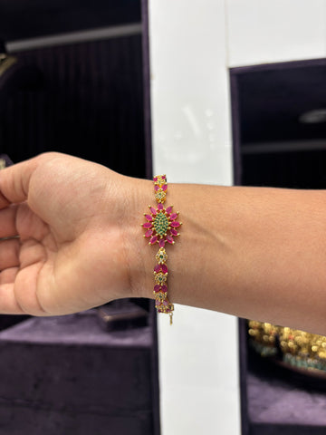 CZ MULTI STONE BRACELET (free size)