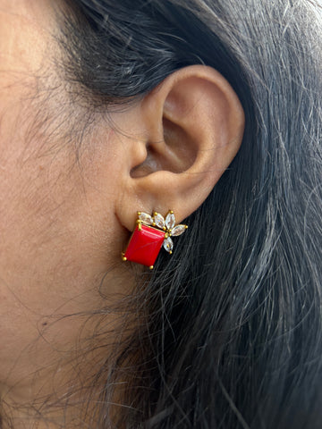 Coral studs