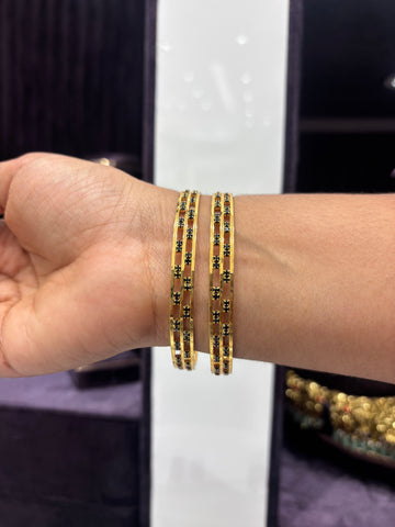 CZ Black Bangles