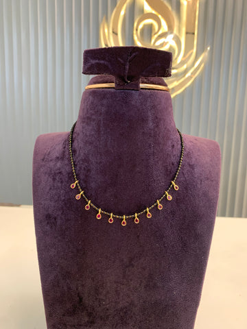 Beautiful trendy drop style black beads