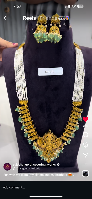 Beautiful traditional beads set (with discount price mentioned )