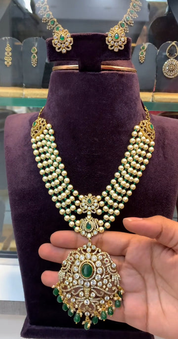 Beautiful beads set with earrings