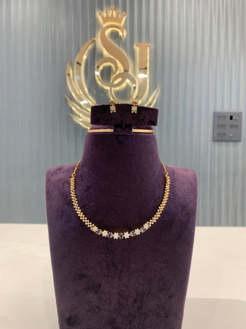 Simple purple stone Necklace