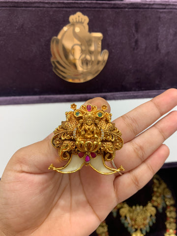 Beautiful Lakshmi Devi idol tiger nail