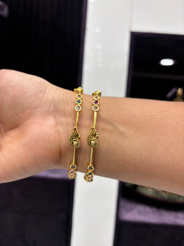 Nakshi Simple Peacock Bangles