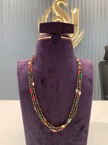 Beautiful Navarathna black beads