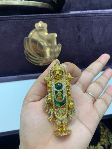 Beautiful lord Venkateswara Swami pendent with back hook