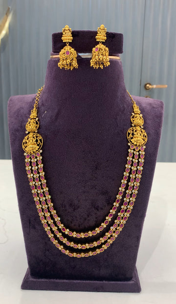 Beautiful ruby 3 step mini haram