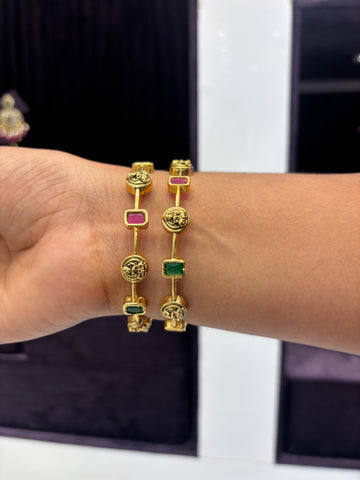 Nakshi Multi Stone Bangles