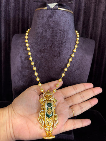 LORD VENKTESWARA LOCKET WITH CHAIN MALA -18INCH