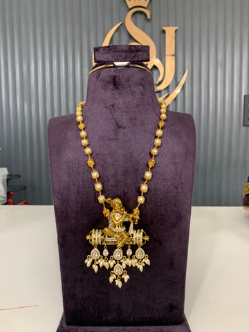 Beautiful Krishna pendent with beads Mala