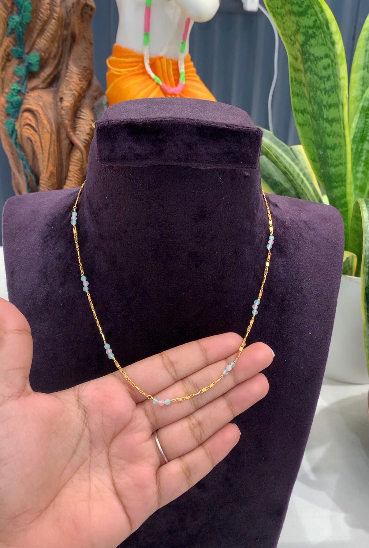 Beautiful Customised Handmade Simple Chain (18inches)