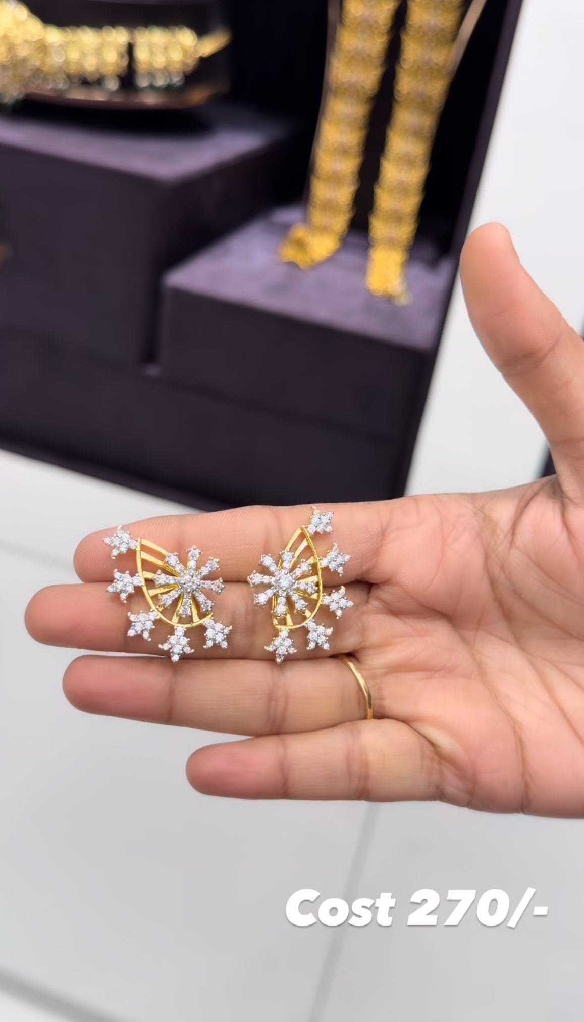 Beautiful trendy white  ear cuffs