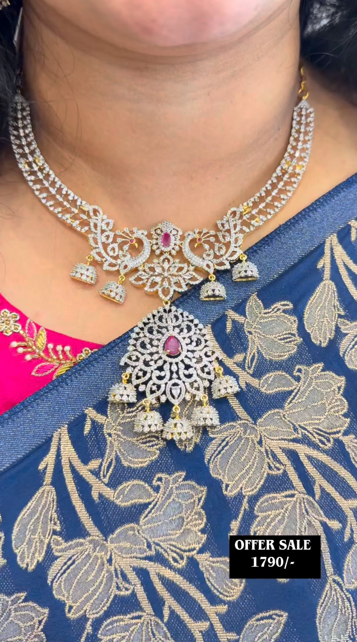 Beautiful GJ kanti pattern necklace