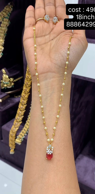 Beautiful customised ganesh chain set