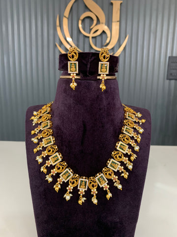 Beautiful Lakshmi Devi necklace in u shape