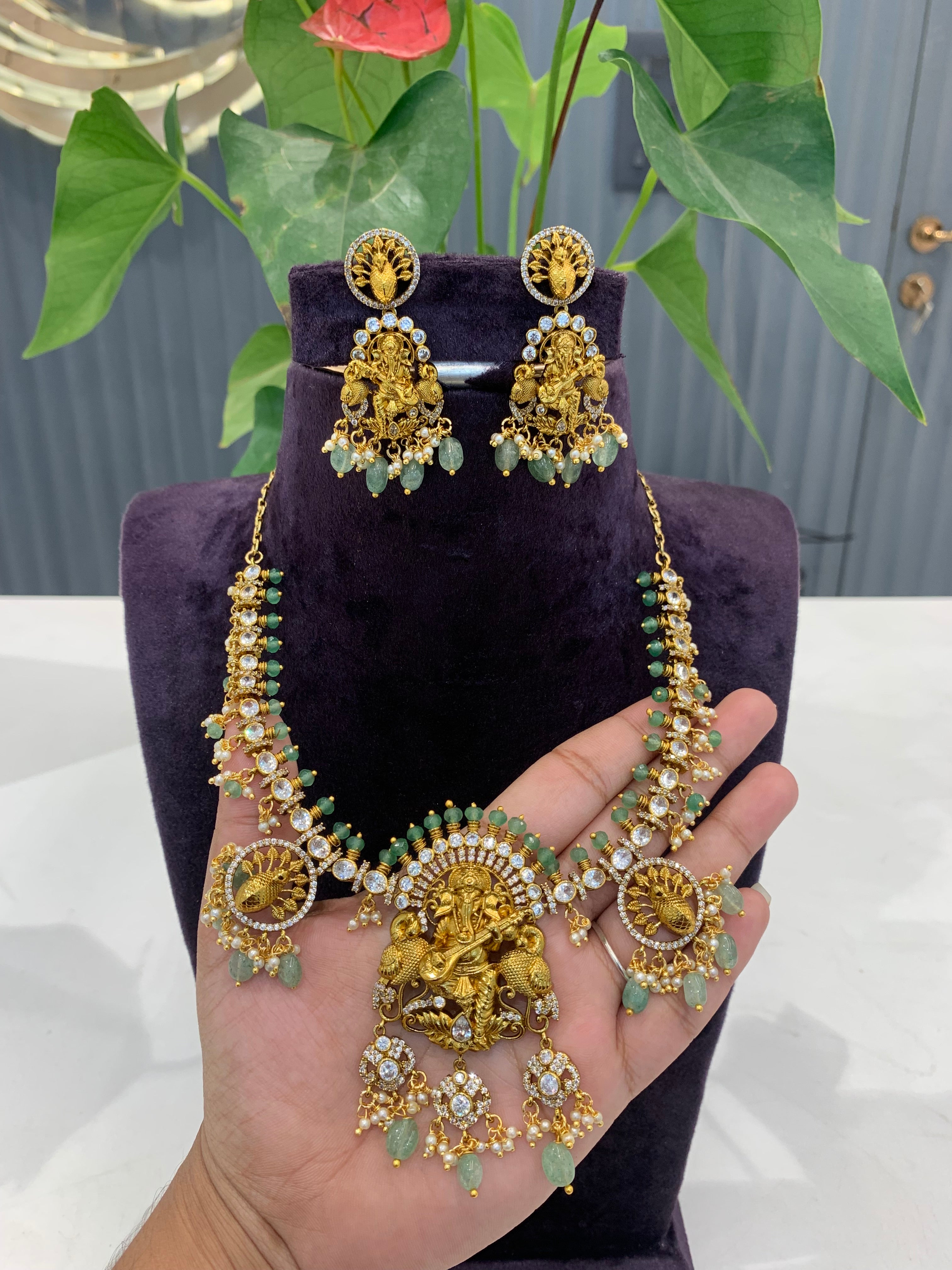 Beautiful customised ganesh necklace