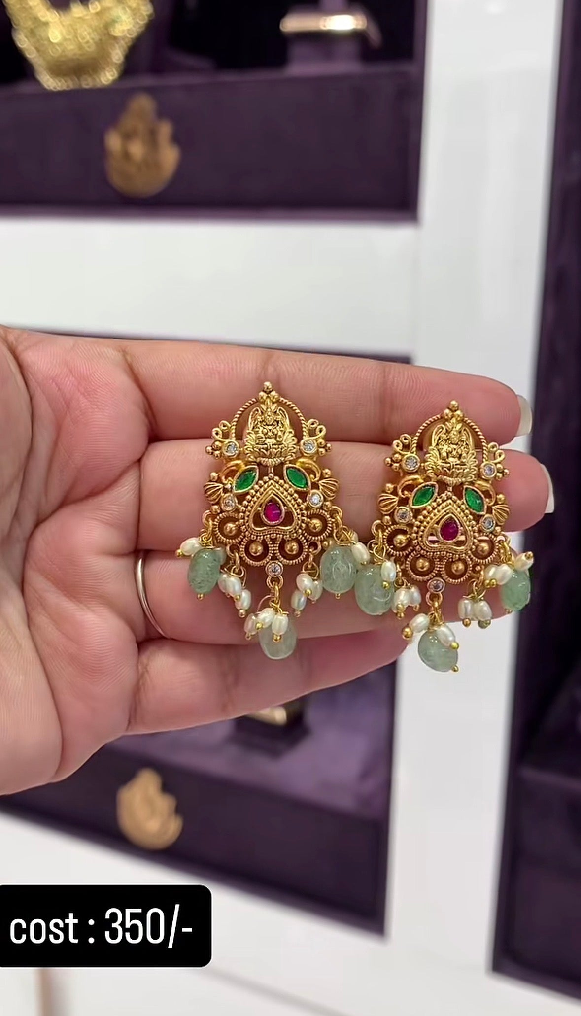 Beautiful nakshi studs