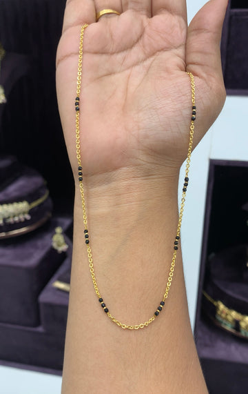 Simple and Nice Chain with Black beads