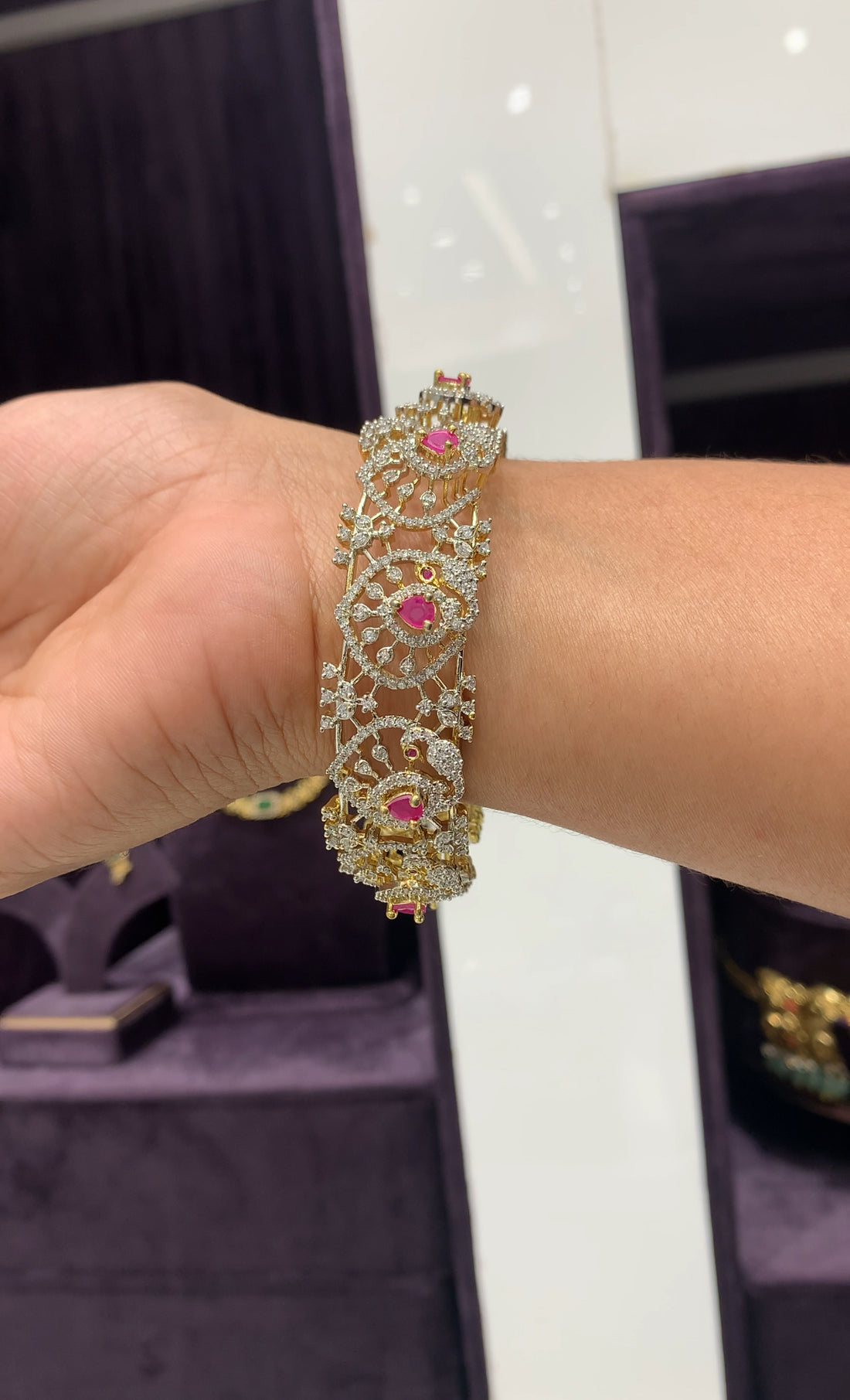 Beautiful GJ 3D bangle single bangle