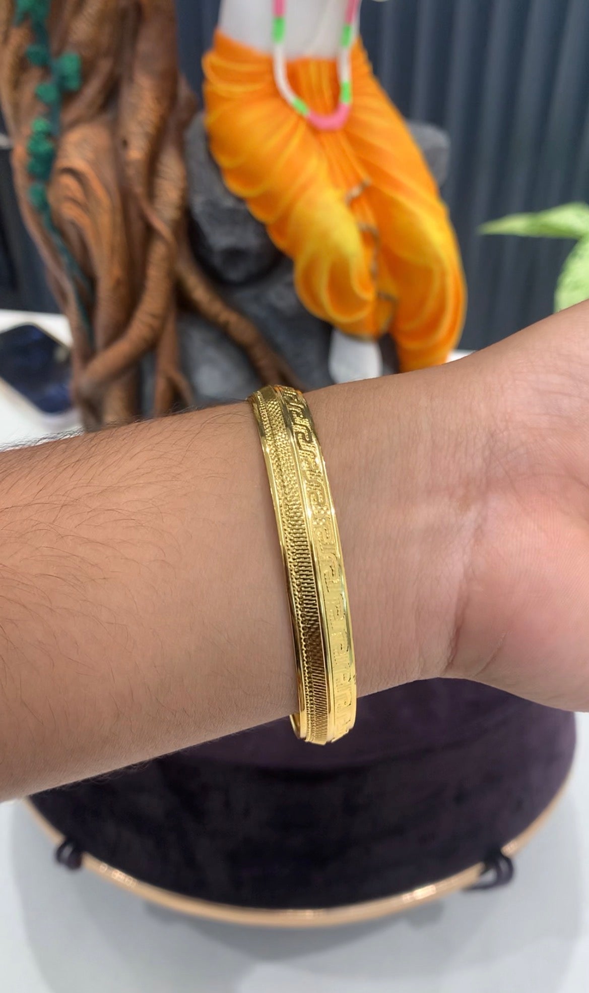 Beautiful microplated men’s kada(single)