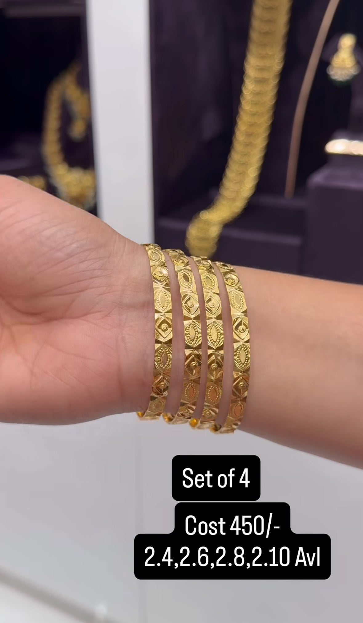 Beautiful gold plated bangles