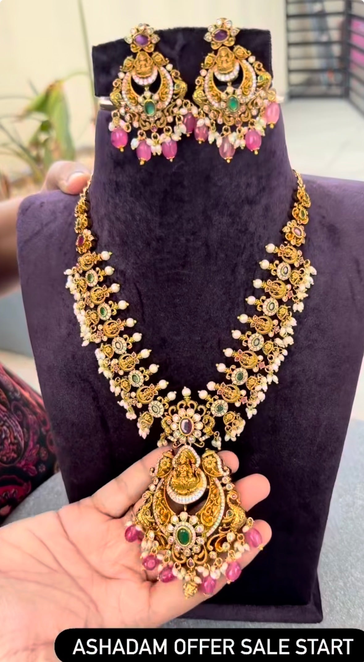 Beautiful customised nakshi necklace @ashadam offer price