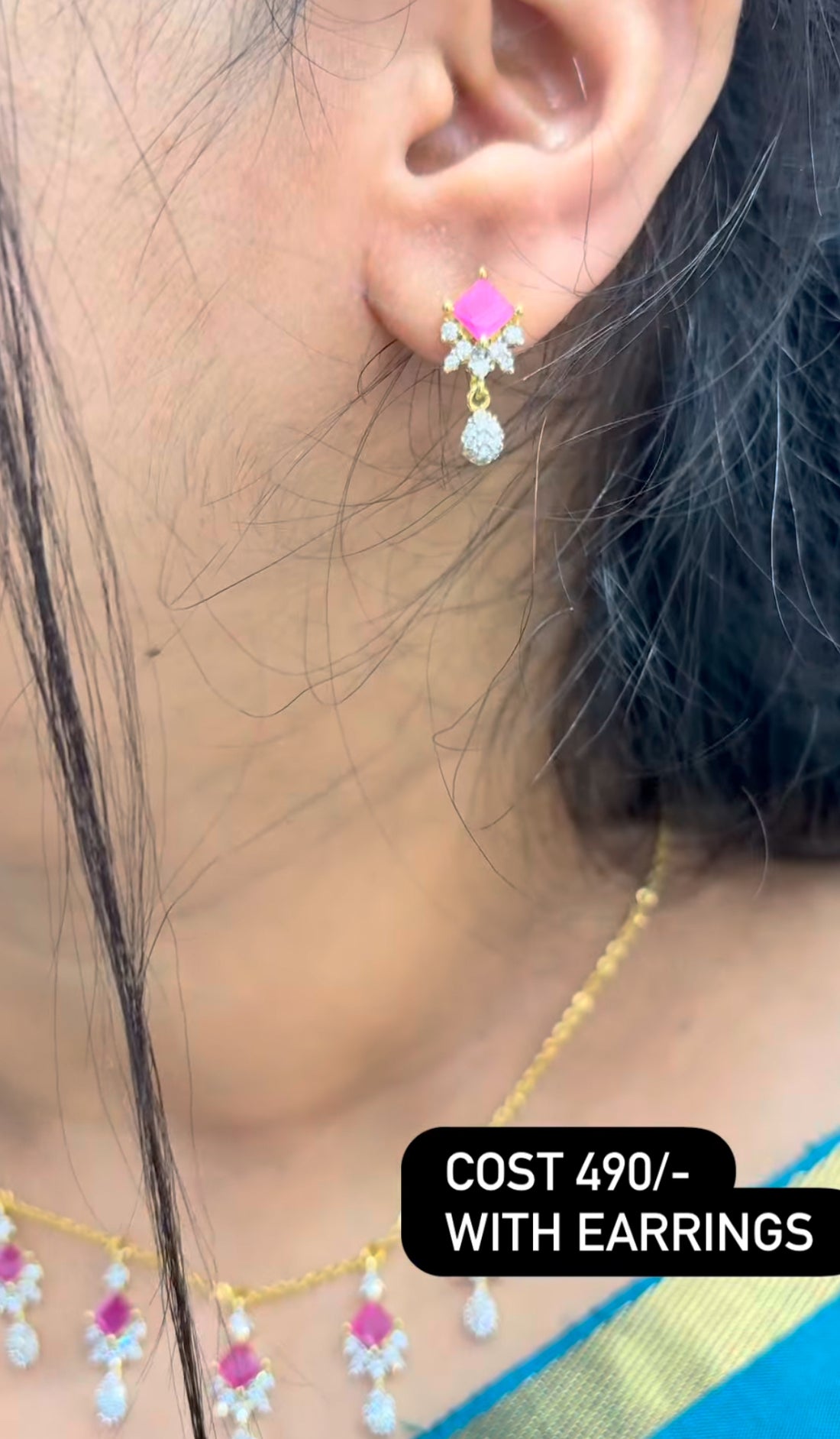 Beautiful chain set with earrings