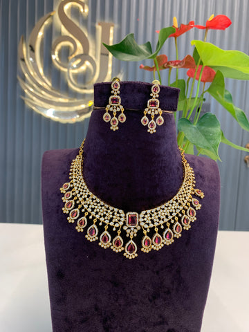 Beautiful red stone necklace