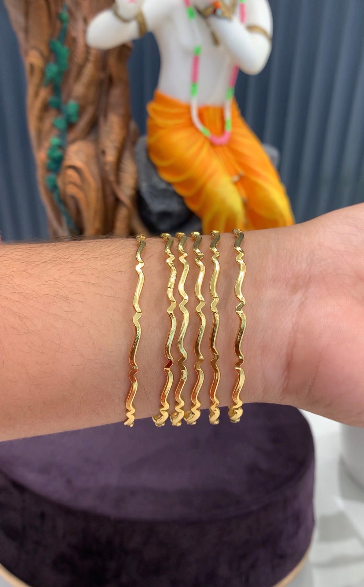 Beautiful stylish gold plated bangles