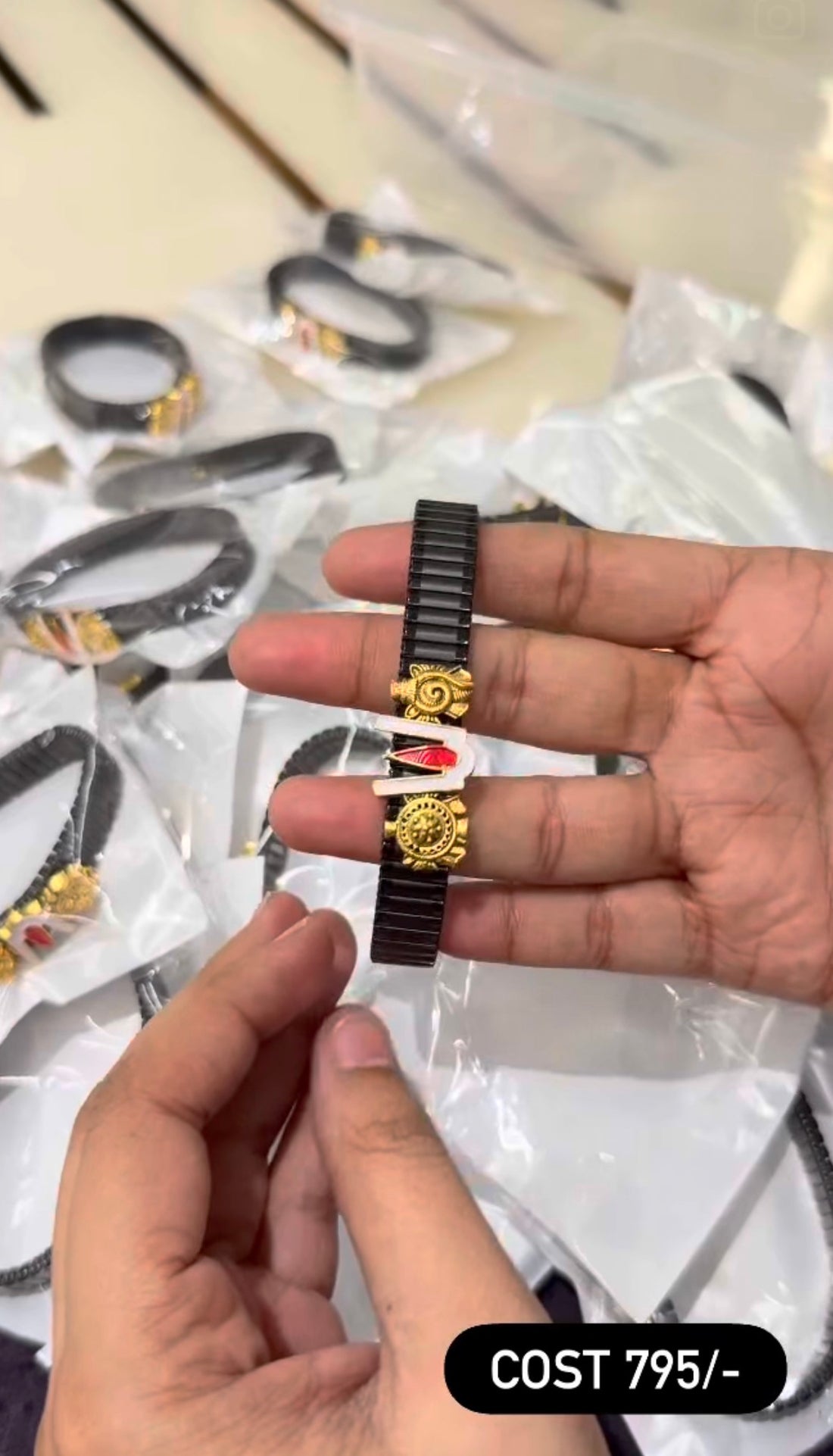 Beautiful Balaji Black adjustable Bracelet