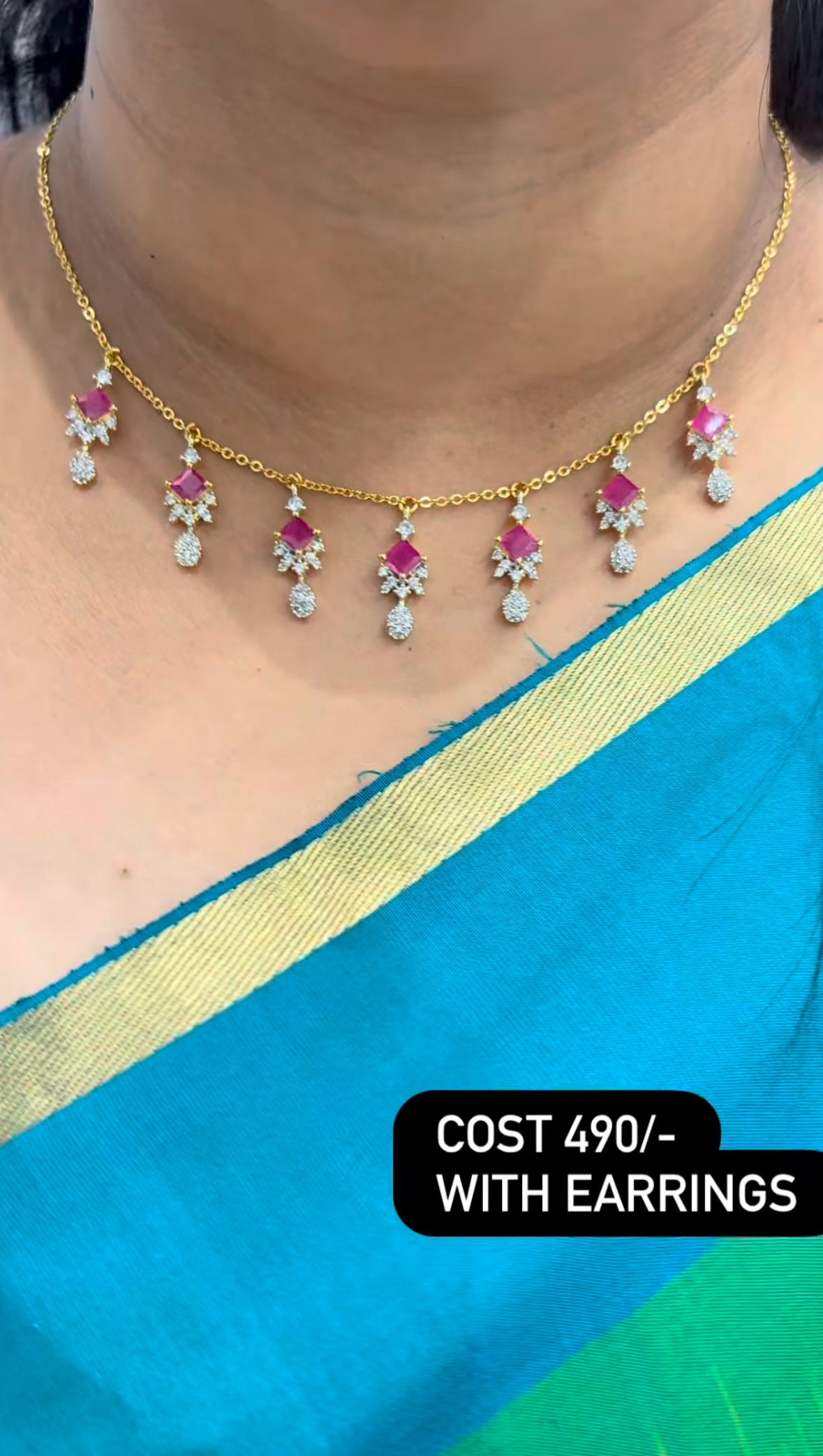 Beautiful chain set with earrings