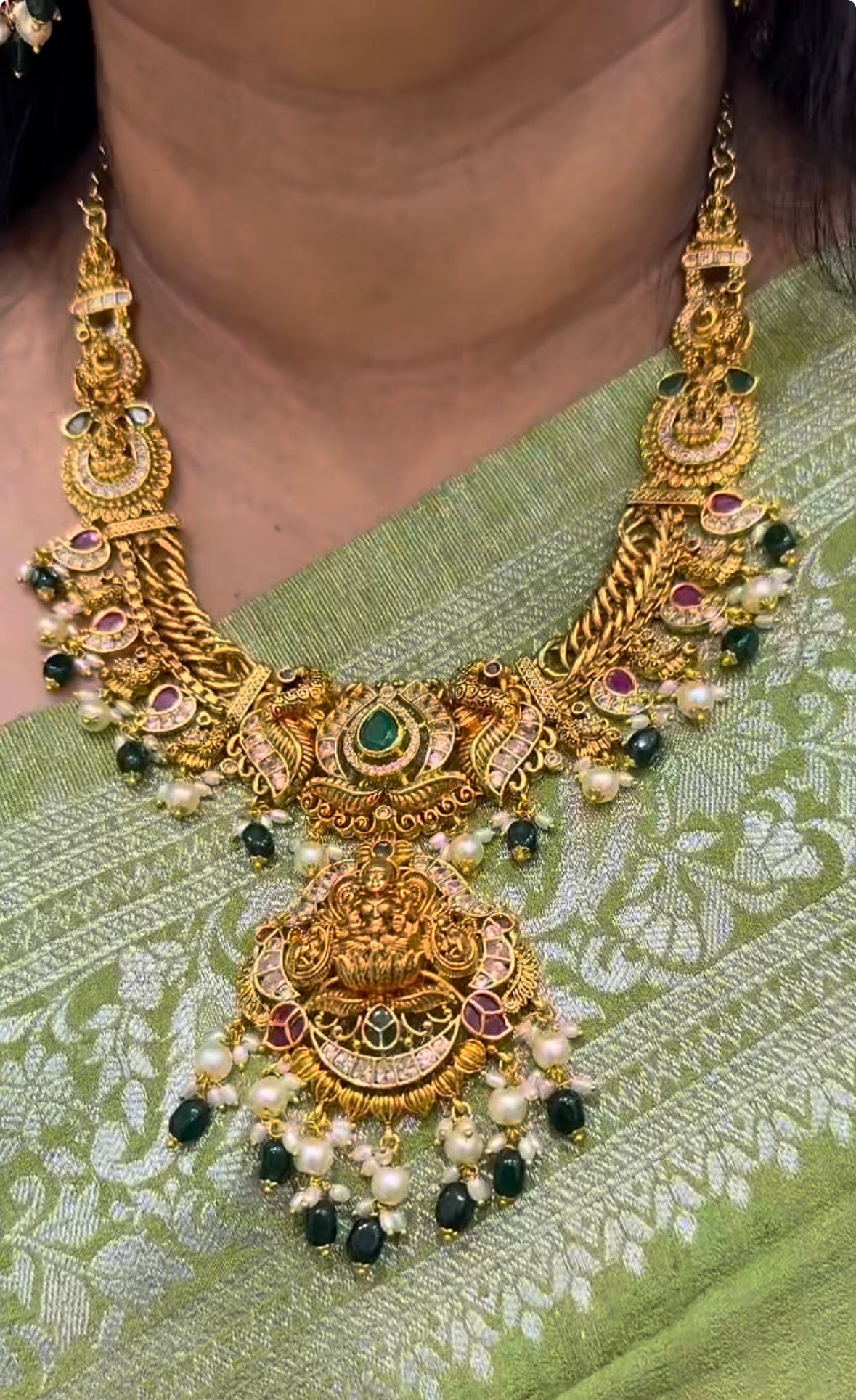 Beautiful customised nakshi necklace