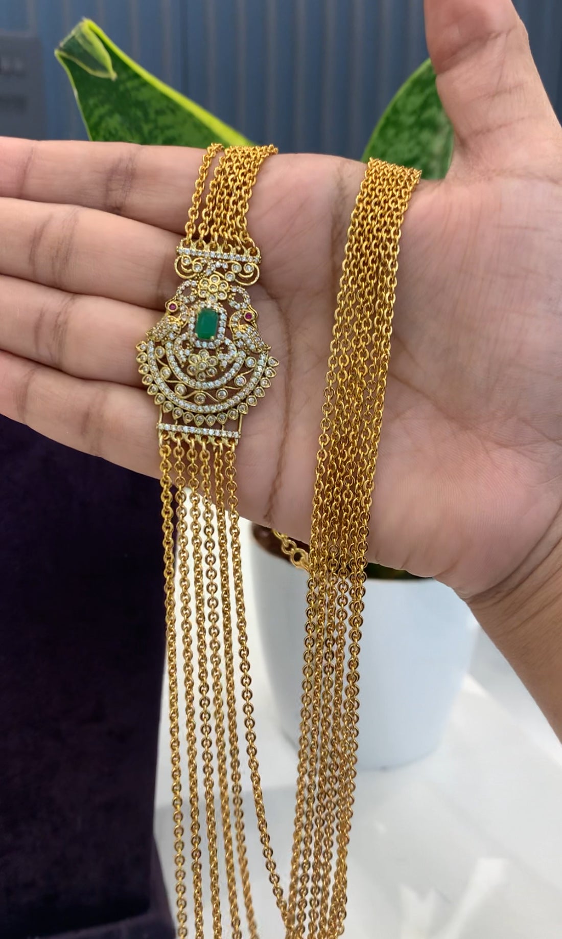 Beautiful chandraharam set