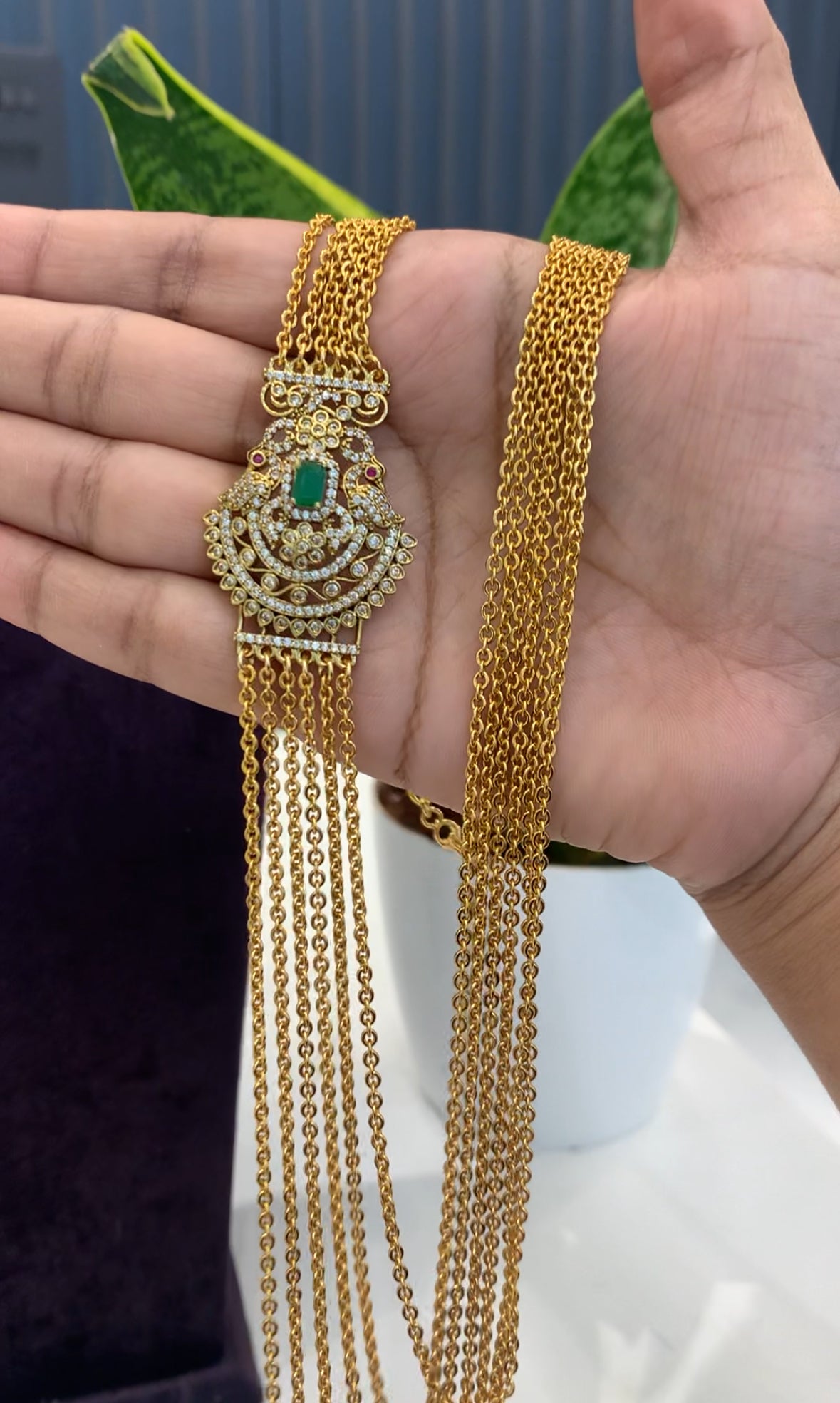Beautiful chandraharam set