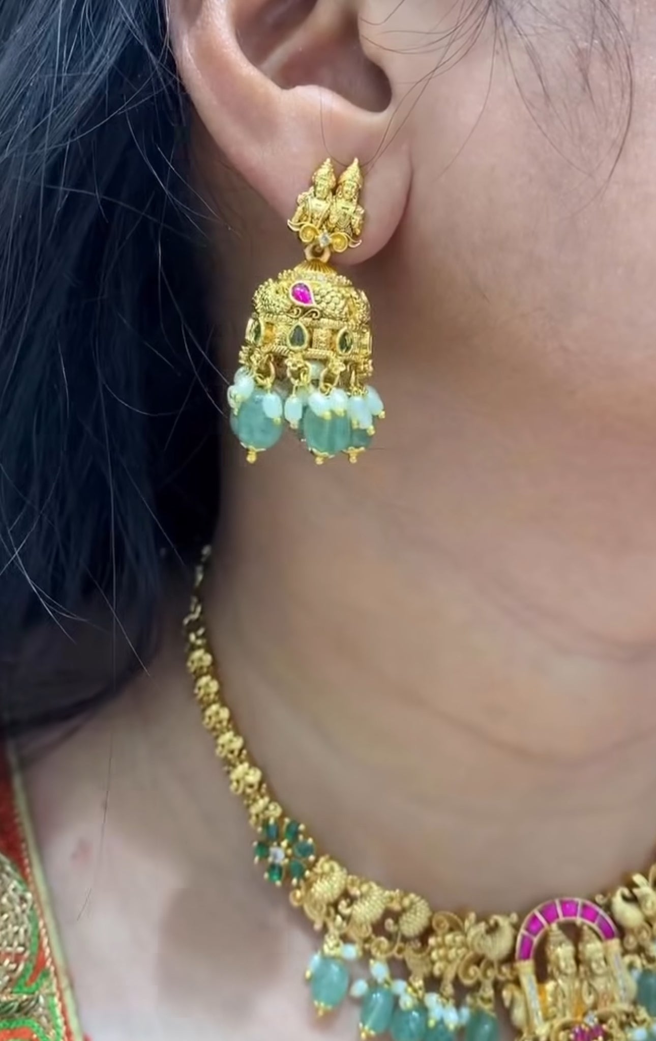 Beautiful Jadav stone necklace