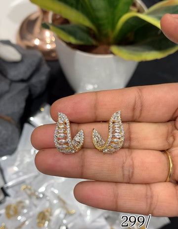 Beautiful diamond replica studs
