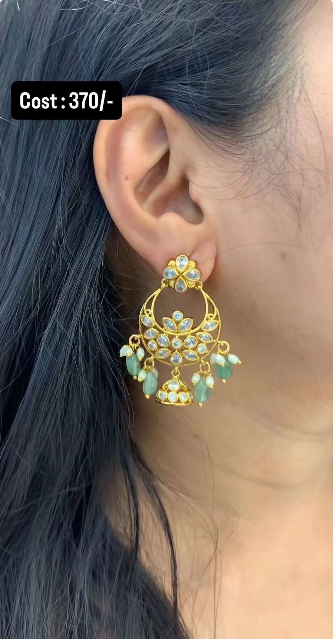 Beautiful earrings chandbalis