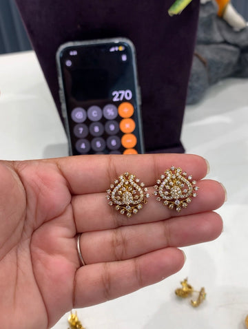 Beautiful diamond replica  studs @ashadam offer