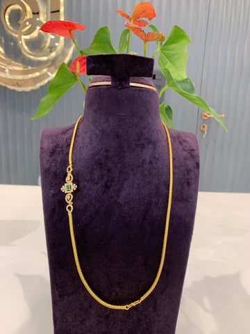 Beautiful gold polish thali chain