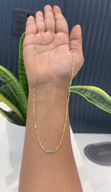 Beautiful Sky blue Colour pencil Chains
