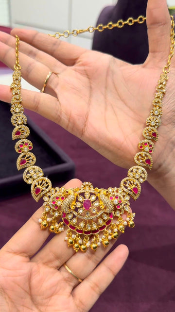 Beautiful jadav kundhan necklace