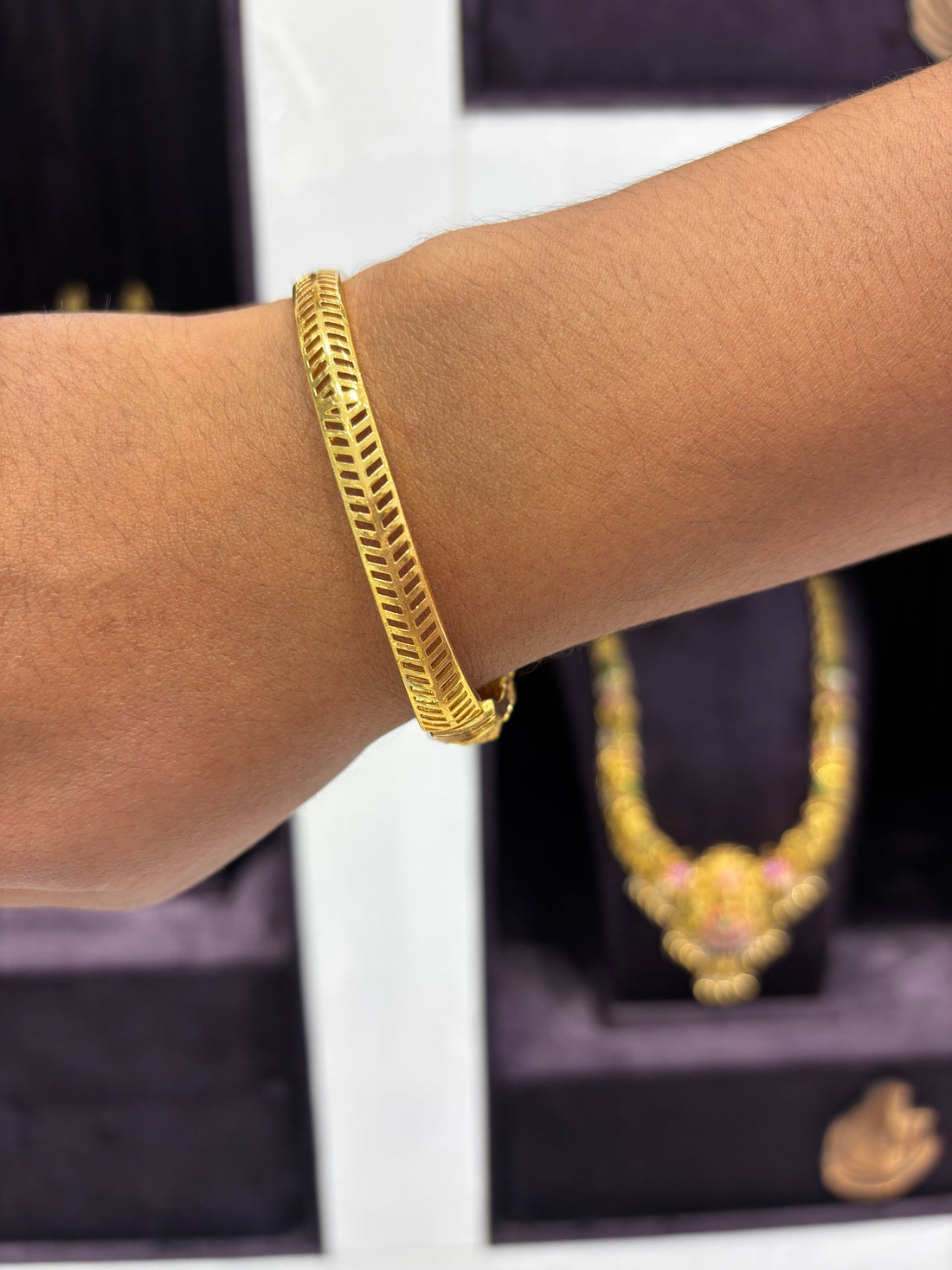 Beautiful Nakshi 3D openable Kada Bangle