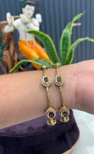 Beautiful purple colour bangles set of 2
