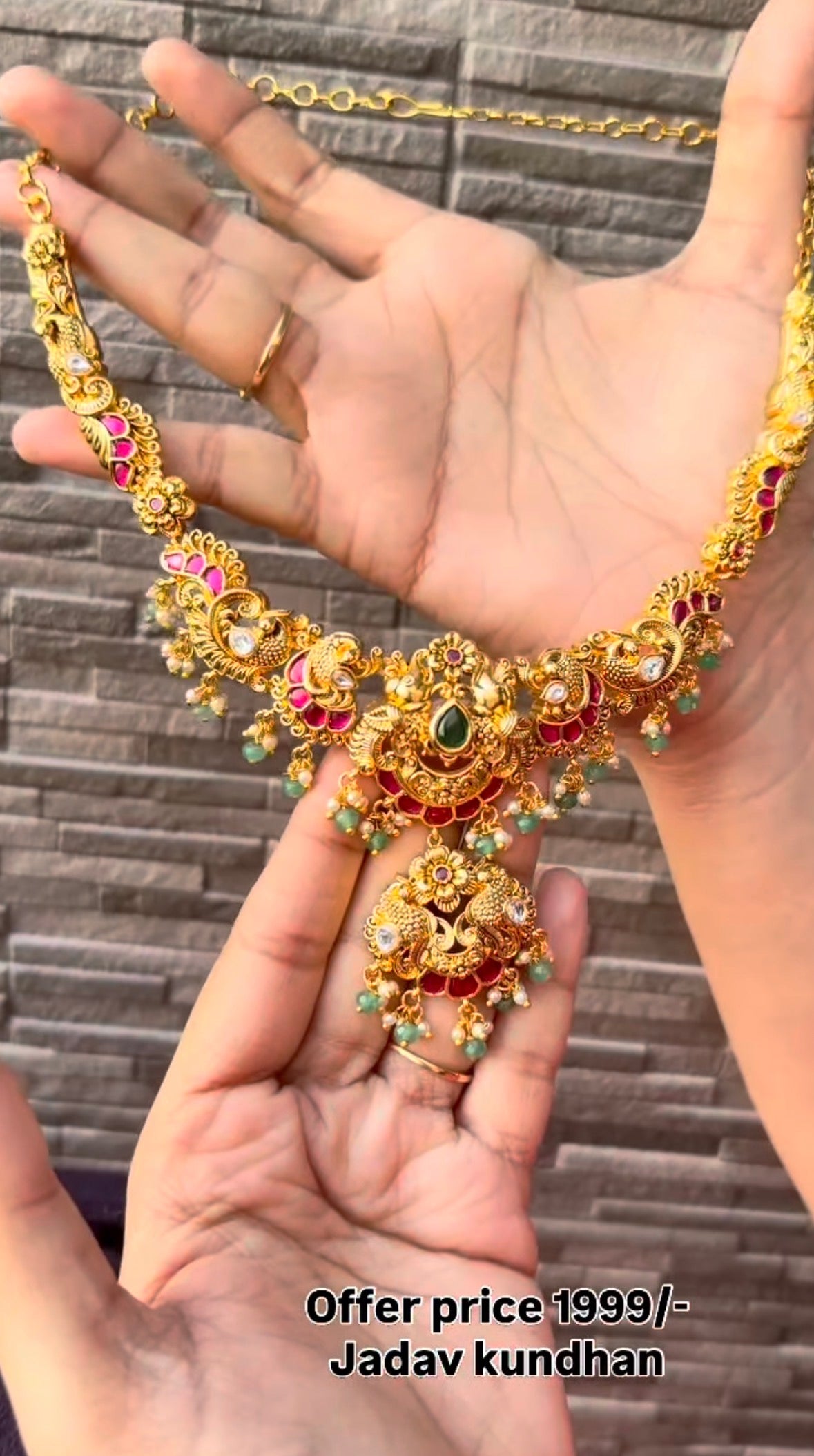 Beautiful Jadav kundhan Necklace