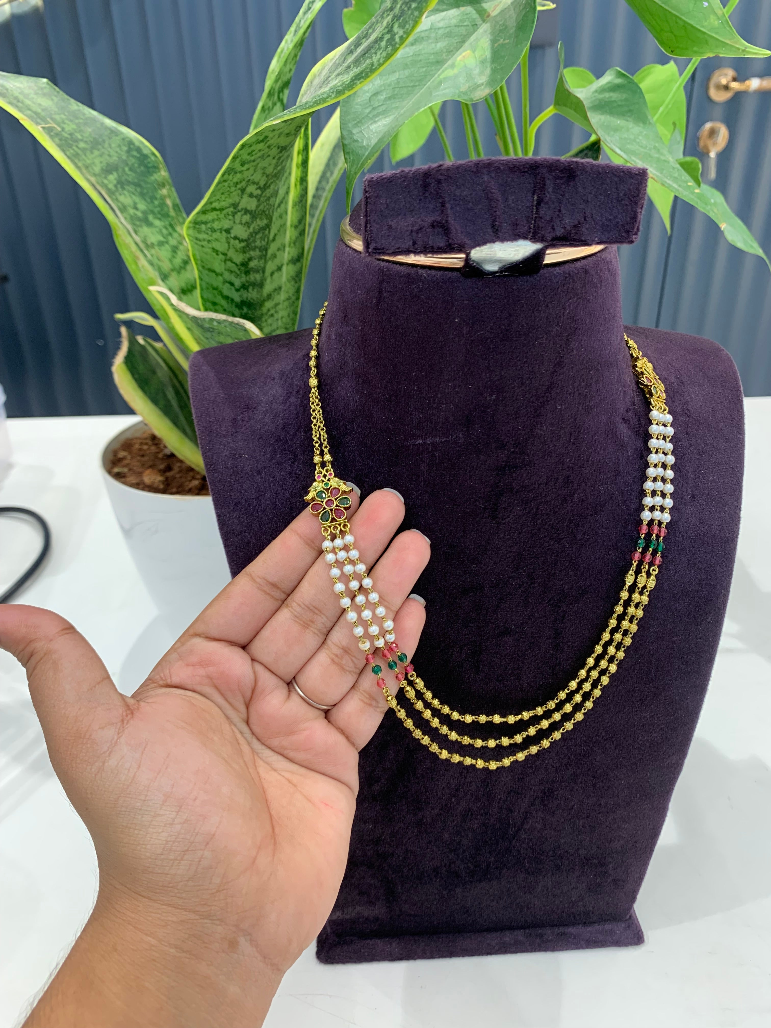 Beautiful mehandhi polish step chain