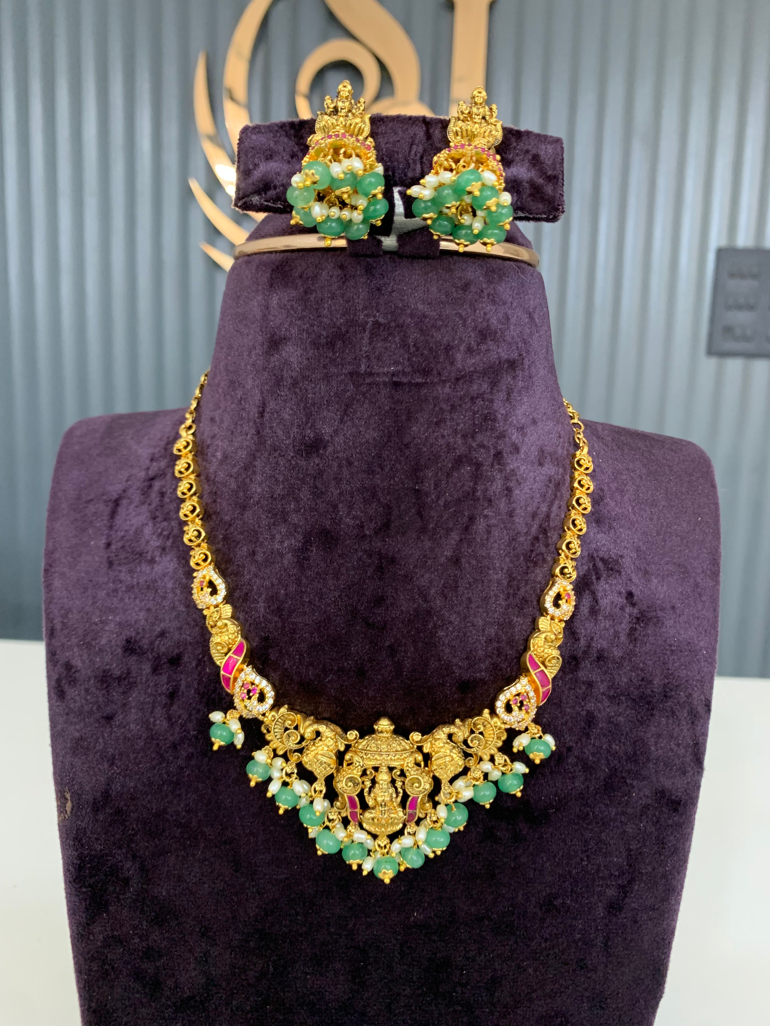 Beautiful simple Nakshi necklace
