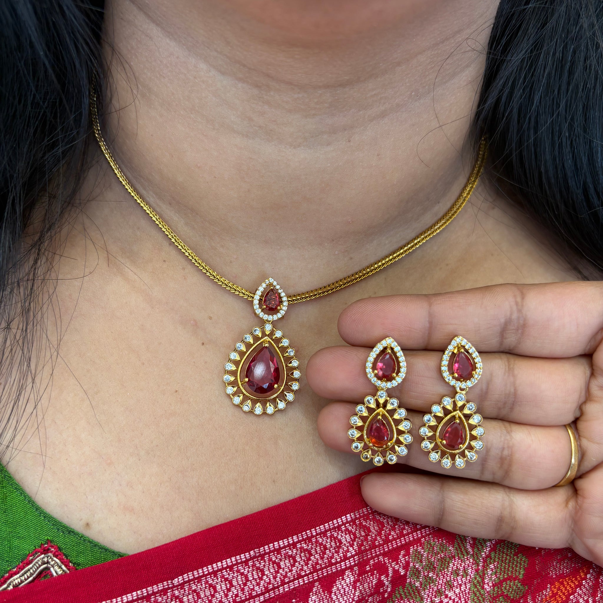 Beautiful ruby set