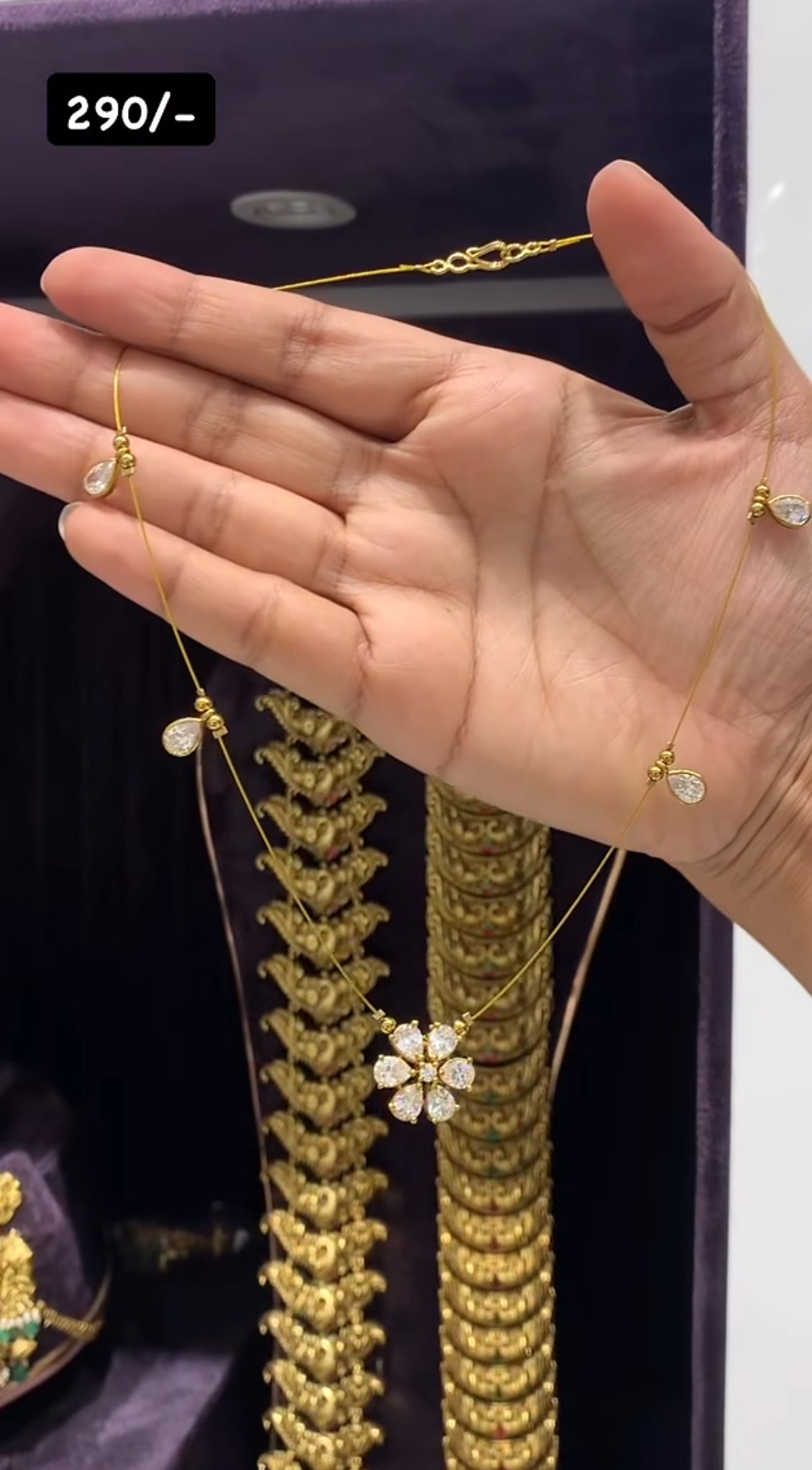 Beautiful invisible chain – Sujatha Gold Covering Works